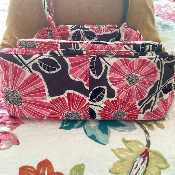 Vera Bradley turn lock satchel handbag with matching wallet retired style in EUC - Picture 6 of 7